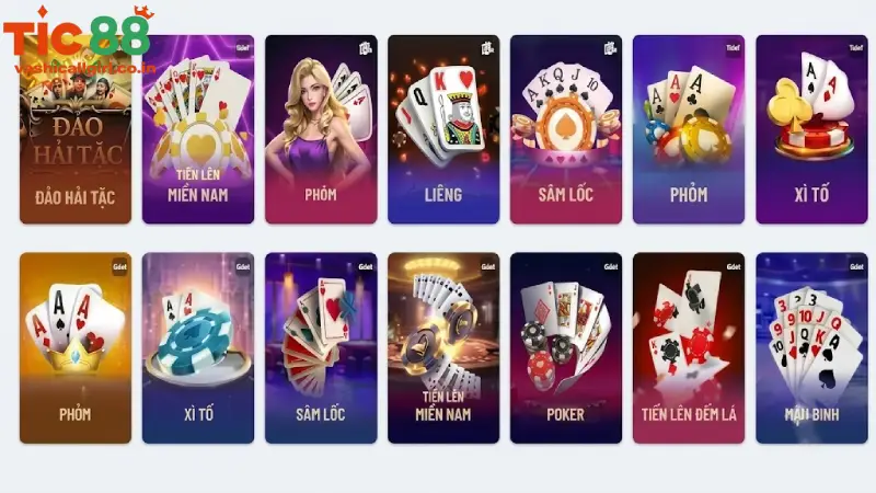 Top Trò Chơi Đánh Bài TIC88 Được Yêu Thích Nhất 2026