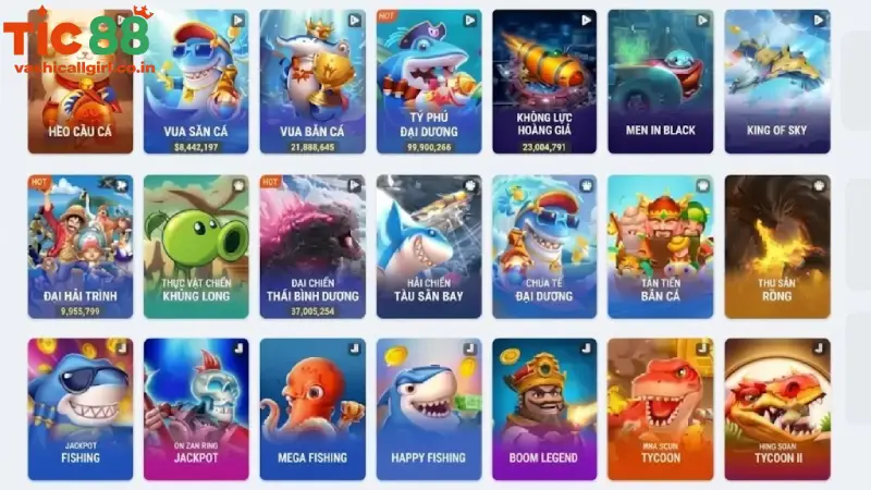 Top Tựa Game Bắn Cá Đổi Thưởng TIC88 Được Yêu Thích Nhất 2026