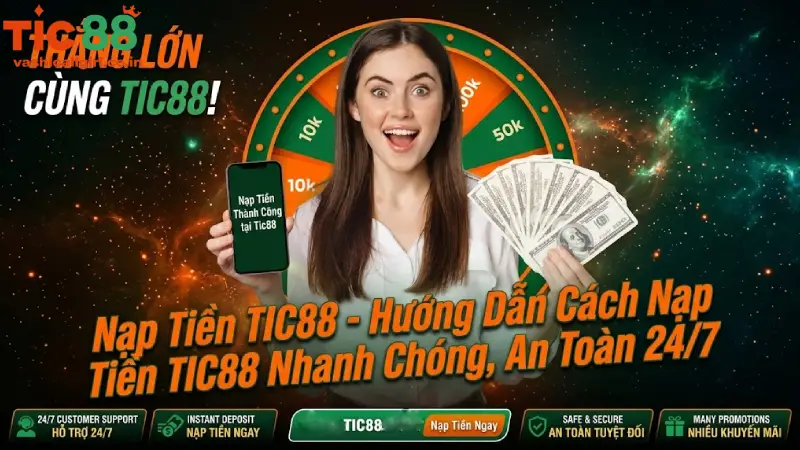 Nạp Tiền TIC88 - Hướng Dẫn Cách Nạp Tiền TIC88 Nhanh Chóng, An Toàn 24/7